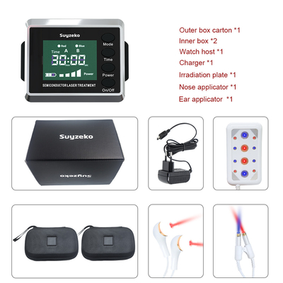 高血圧制御、1年の保証、入れられた電圧100-240 Vスイッチのための冷たいレーザー療法の腕時計の医療機器