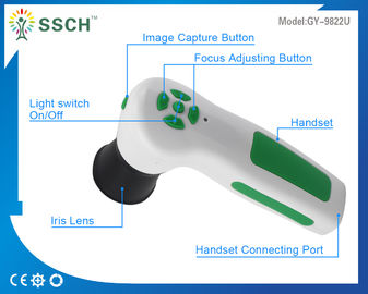 白い Iriscope Iridology のカメラ USB の皮の走査器の診断の検光子