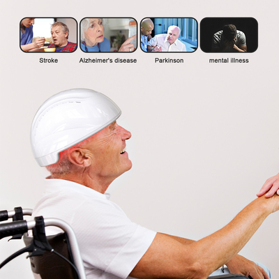 不況のための白く黒い810nm赤外線Photobiomodulationの頭脳のヘルメット